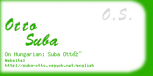 otto suba business card